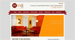 Desktop Screenshot of masresidence.com